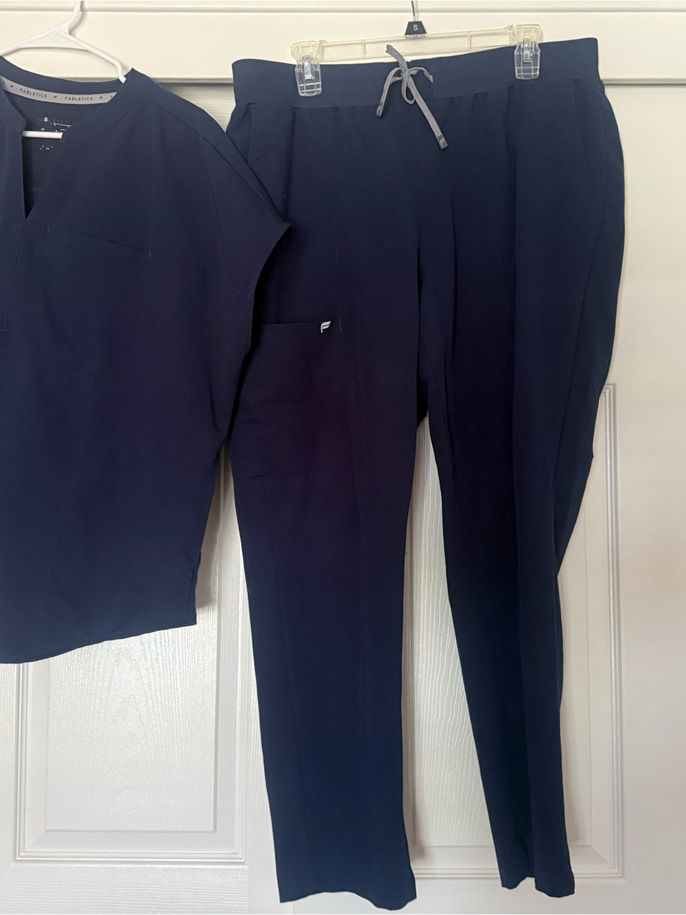 Fabletics Navy Straight-Leg Drawstring Pants